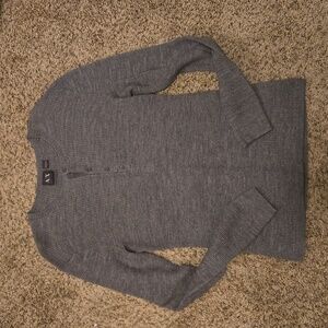 Armani Exchange mens long sleeve henley size M grey